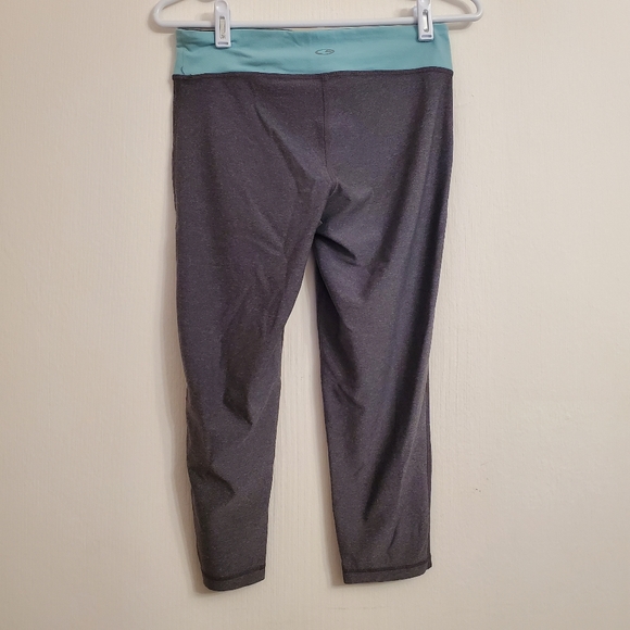 Champion Womens C9 Capri Leggings Hidden Waist Pocket Gray Blue Size Medium - Picture 2 of 7